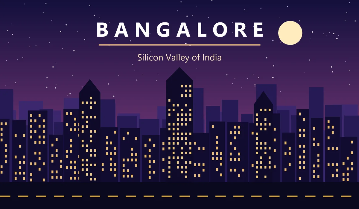 Sobha Hennur Bangalore - night skyline of Bangalore real estate