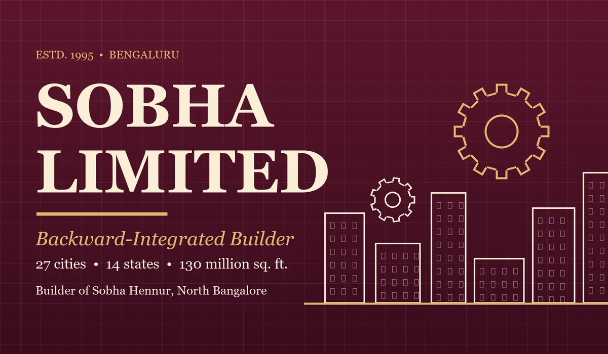 Sobha Limited - backward integrated builder behind Sobha Hennur